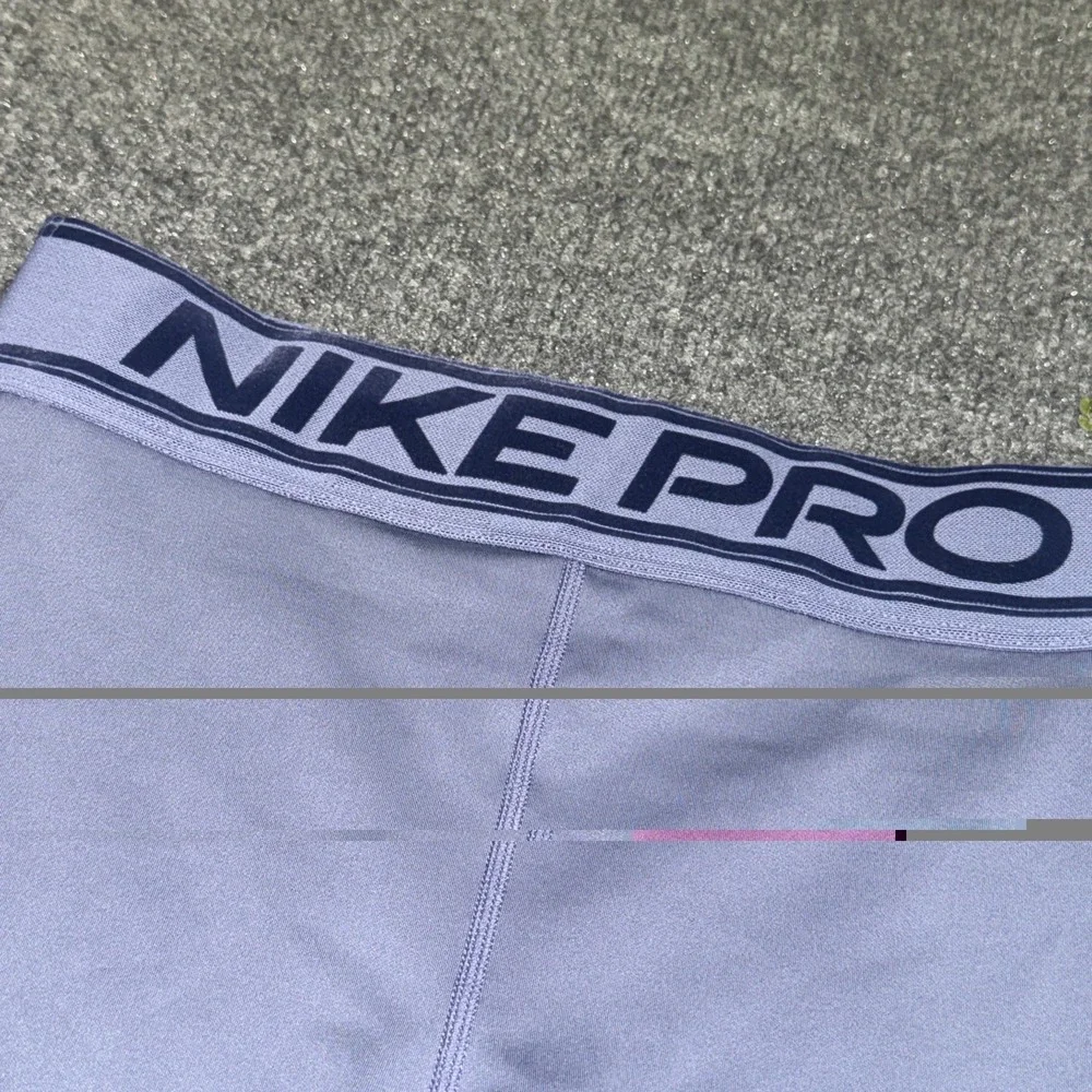 Nike Pro Dri Fit Cheer Dance Girls Compression Shorts Sz Youth Large Light Blue